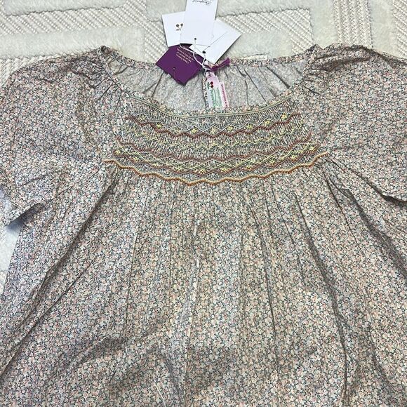 Bonpoint Girls Blouse Smockee Grenade - Picture 6 of 9